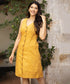 Vneck Front Buttoned Sleeveless Linen Dress